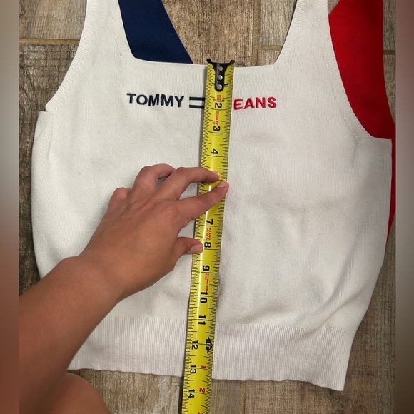 Tommy Hilfiger Adaptive Sleeveless Sweater Size Medium- USA Americana - Picture 9 of 9